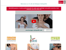 Tablet Screenshot of bretagne-osteopathie.com